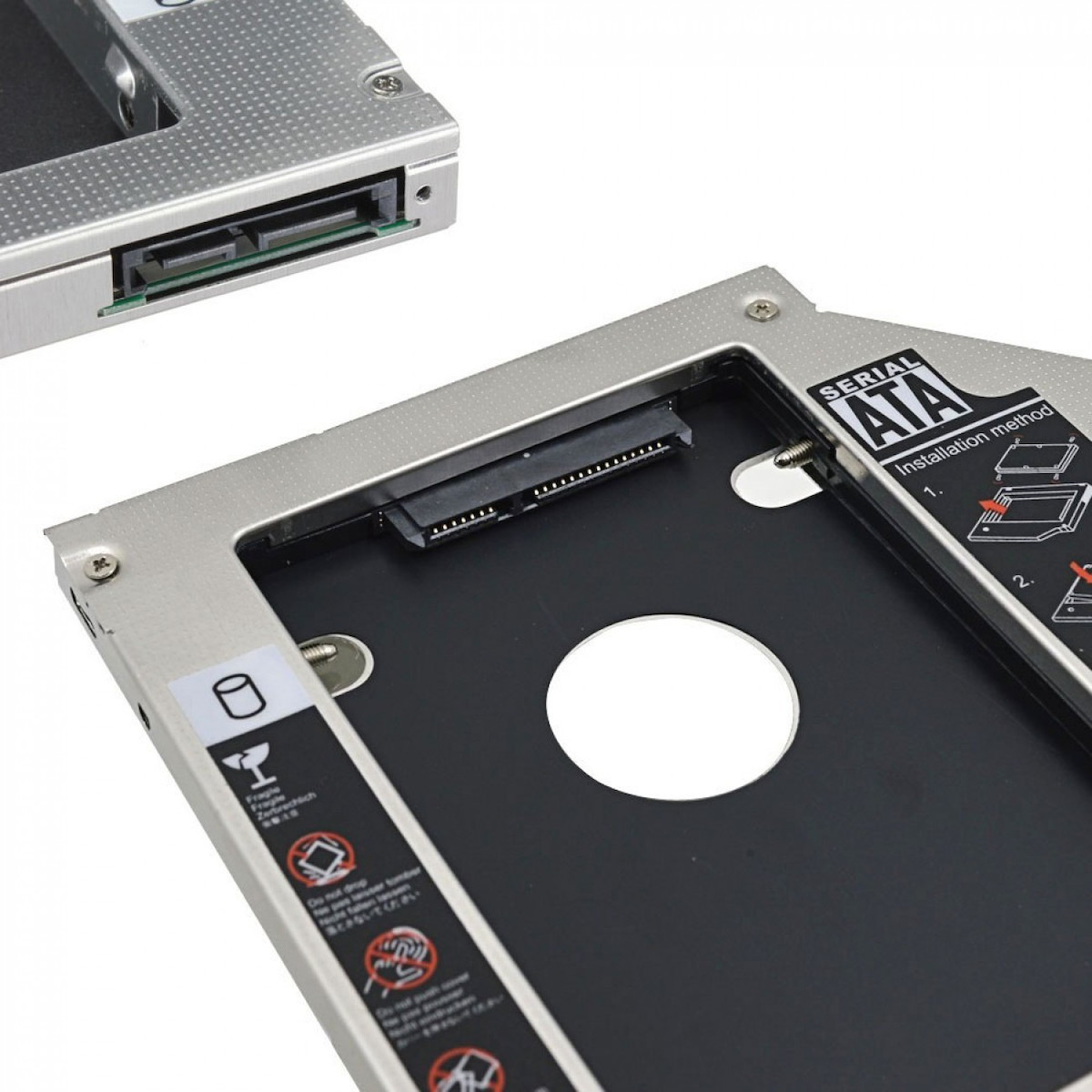HDD caddy SATA to SATA 9.5mm for laptop για δευτερο δισκο σε laptop