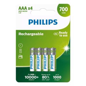 Philips Rechargeable AAA (4τμχ) (R034A70/10)